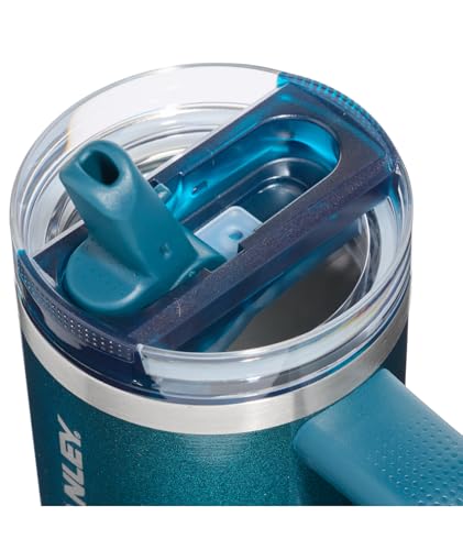 Image of Stanley Quencher ProTour Flip Straw Tumbler with Leakproof Lid 14 oz| Built-In Straw & Handle | Cupholder Compatible for Travel | Insulated Stainless Steel Cup | BPA-Free | Ponderosa Shimmer