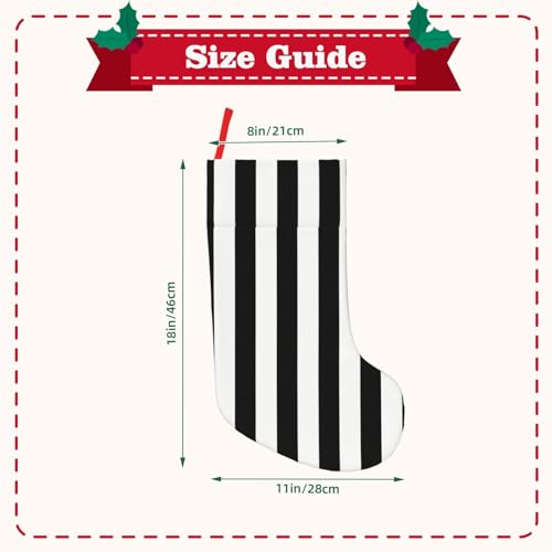 WURTON Calze di Natale unisex con stampa a righe