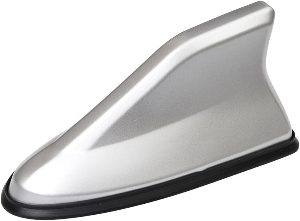CMRCHA Car Shark Fin Antenna Cover for Escort 81 / Orion 83 / Escort 86 / Orion 86 1980-1990, Shark Fin Aerial Radio Signal Aerial Fm Am Stylish Enhances Reception,Silver