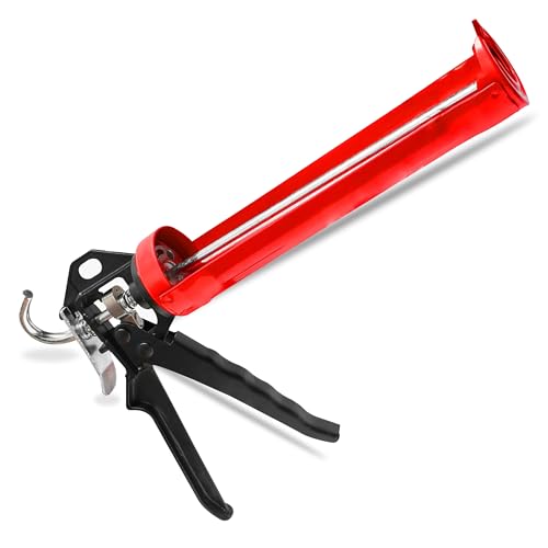 G4GADGET Heavy Duty Sealant Caulking Gun - 310ml (0.3L) | Extra Strong Skeleton Applicator for Sealants Silicones and Adhesives | Professional Grade with Ergonomic Grip & Rotating Barrel