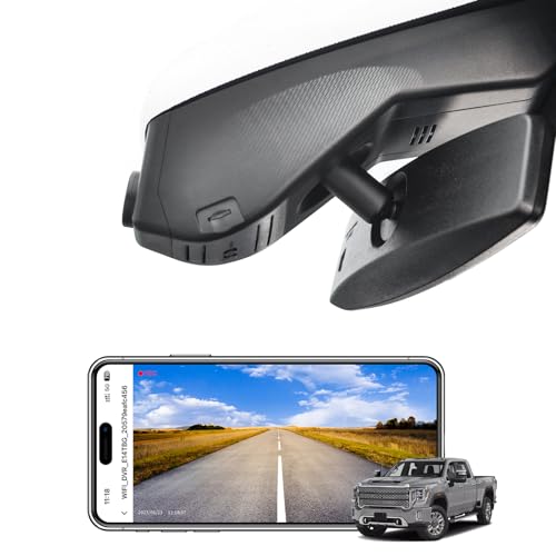 Mangoal 4K Dash Cam fit GMC Sierra 1500 2019-2021, 1500 Limited 2022, 2500 HD/3500 HD 2020-2023(Model A), Model A & Model B Have Same Models Years but Vehicle Sensor Cover are Different