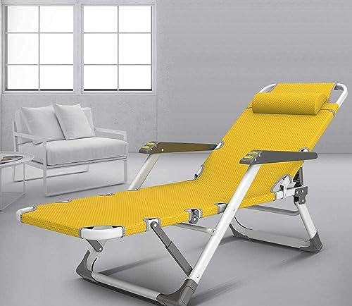 Tumbona plegable para exteriores con almohada, gravedad cero ajustable, reclinable, para piscina, jardín, camping