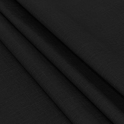Image of sancua 100% Waterproof Rectangle PVC Tablecloth - 60 x 102 Inch - Oil Proof Spill Proof Vinyl Table Cloth, Wipe Clean Table Cover for Dining Tables, Buffet Parties and Camping, Black