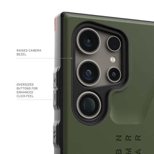Urban Armor Gear Thermoplastic Polyurethane Galaxy S24 Ultra Case, Civilian Rugged Slim Fit Shockproof Protective Case/Cover Designed For Galaxy S24 Ultra 5G (6.8-Inch) 2024 - Olive Drab 7 41NiyyeN1QL