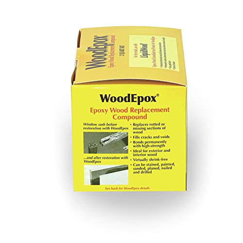 Image of Abatron WoodEpox Kit - 2 Quart - 2-Part Structural Epoxy Adhesive Filler - Wood Filler Putty