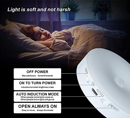Image of Motion Sensor Rechargeable LED Light Bulb for Home Car (Motion Sensor Light Pack of 5)