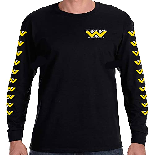 Future of Flight Weyland Yutani Corp Logo Double Sided Long Sleeve Poly Blend T-Shirt
