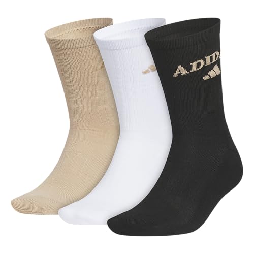 Chaussettes sport adidas lot de 3 paires mi-hautes noires et blanches
