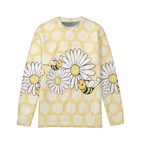 Kids Stylish Sweatshirt Versatile for School Travel Weekend Wear Crewneck Long Sleeve