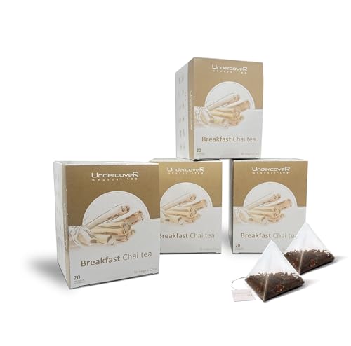 Té Negro Chai Natural (Pack de 4 estuches, Té negro Chai)