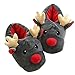Bumplebee Winter Baumwolle Plüsch Pantoffeln Warme Gefütterte Weiche Hausschuhe Kuschelige Home rutschfeste Slippers mit Cartoon Weihnachten Hirsch für Herren Damen