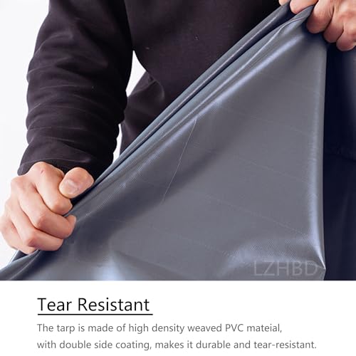 Lona de protección resistente a rayos UV toldo reforzado gris 7