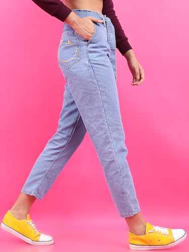 Image of Tokyo Talkies Women's Mom Fit Cropped Jeans| Mid-Rise| Jeans Pant
