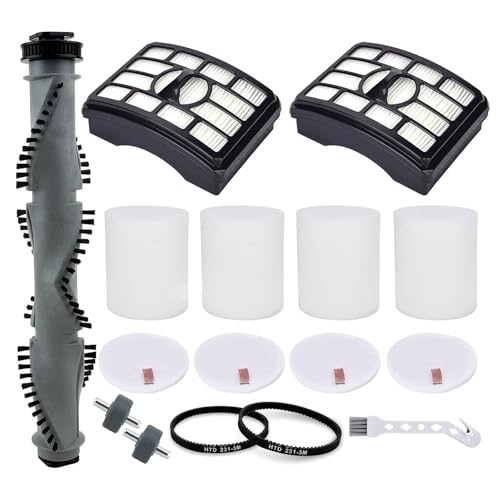 Image of Leadaybetter Filter Replacemen Brush Roll Belt and Wheels Parts for Shark Rotator Professional NV500 NV501 NV502 NV505 NV550 UV560 Upright Vacuum, Parts XHF500 & XFF500