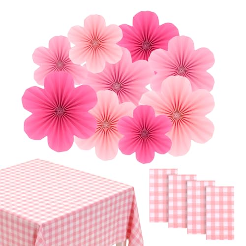 Décoration de fête en papier lot de 13 pièces pour table d'anniversaire et mariage