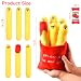 French Fries Food Plush, Cute Funny Stuffed Plushie Pillow, Soft Fluffy French Fry Cushion, Kawaii Food Shaped Design, Filled Fries Plush Toys Pet Supplies, Unique Birthday Gift for Kids Girls Boys