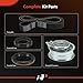 A-Premium Engine Timing Belt Kit Compatible with Volkswagen Cars - Jetta 1999-2008/2011-2015, Golf 1999-2006, Beetle 1998-2005, Golf City 2007-2010, Jetta City 2007-2008 - 2.0L