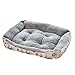 Putybudy Almohadilla de Cama para Gatos Cojín para Perros, Cama Suave y Cómoda para Las Estaciones, Alfombrilla de Cama para Gatos Lavable para Gatos de Interior, Perros (Gris 50 * 38CM)