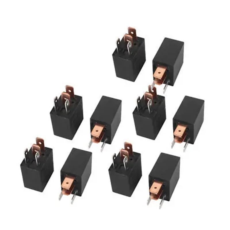 DC 12V 40A 定格電流 1NO SPST 4ピン 自動車用アラームリレー 10個