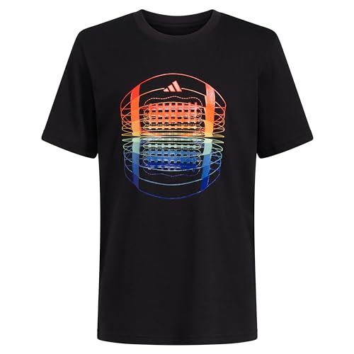 Image of Adidas Boys Short Sleeve T-Shirt Sports Graphic Tee Shirt