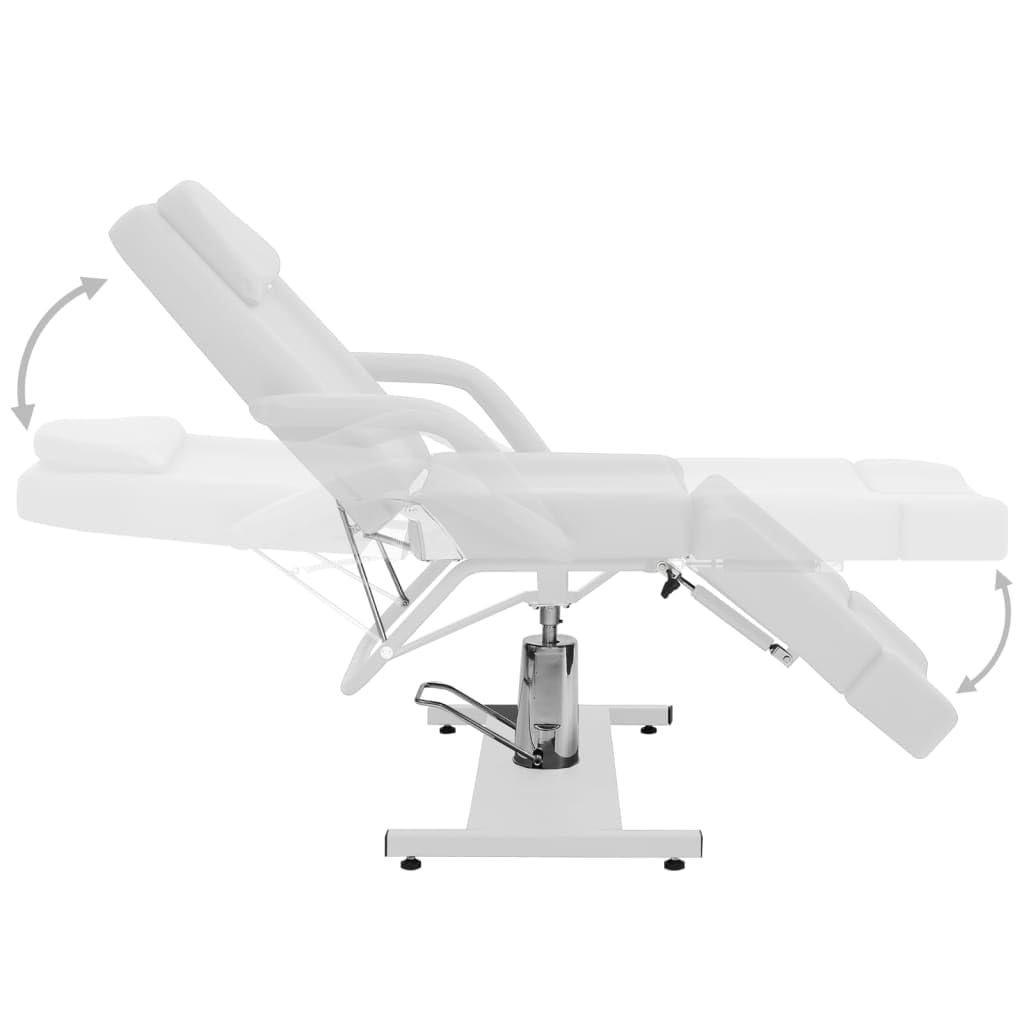Chaise de Traitement de beauté Similicuir Blanc 180x62x78 cm,Santé & beauté,Hygiène personnelle,Massage & Relaxation,Fauteuils de Massage,47.95 kg-110267