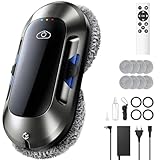 W23D Fensterputzroboter, Elektrischer Fensterroboter mit Dual-Helix-Reinigung, 3 Reinigungsmodi, Intelligente Navigation, Verbessert Für alle Fenster, 3 Reinigungsmodi für eine Effektive Glaspflege