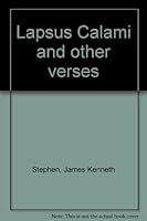 Lapsus Calami and other verses B00085RGVS Book Cover