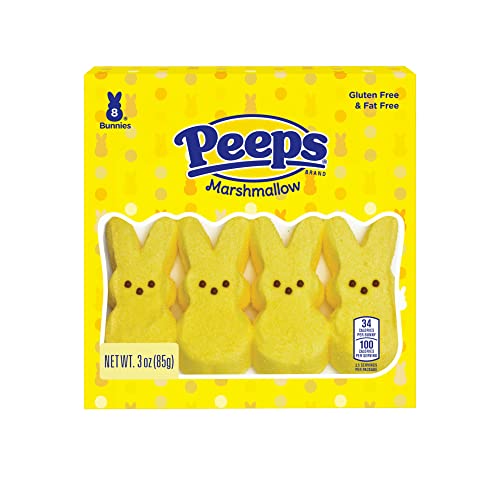Peeps, Yellow Marshmallow Bunny Easter Candy, Gluten Free, 3 oz