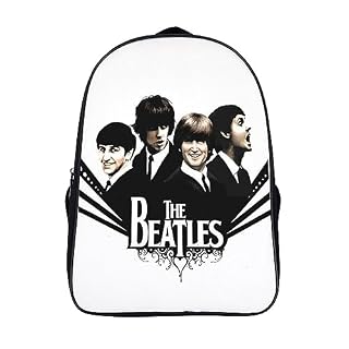 CSTAL The Beatles Sac A Dos Filles Garçons Rock Band Cartable Enfant, Adolescents Personnalisé Sac Ecole De Style Grande Capacité Sac De Voyage Léger Sac D’école 16inch - Les Beatles, Paul McCartney, John Lennon, RIngo Starr, George Harrison