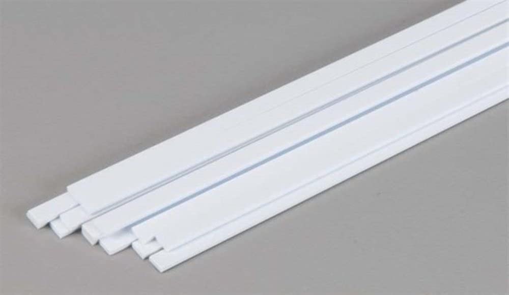 Evergreenscale models 347 Square Profiles, 600 x 1.0 x 4.0 mm, Pack of 14