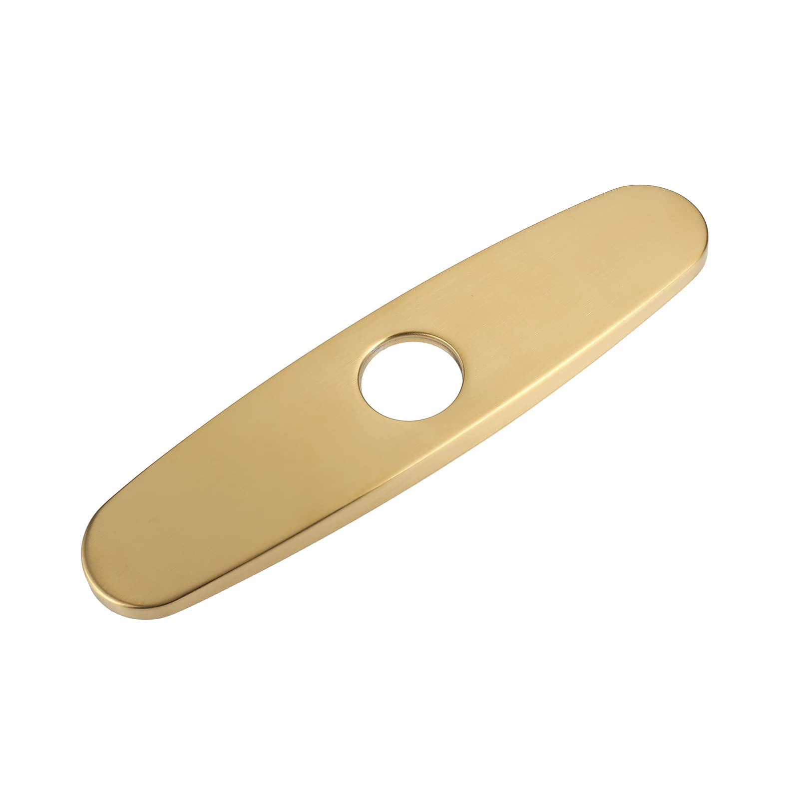 ESFORTHole Cover, Deck Plate Escutcheon for Bathroom or Kitchen Sink Faucet Single Hole Mixer Tap, 10 Inch Stainless Steel Brushed Gold