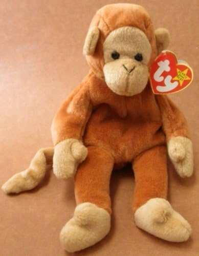TY Beanie Babies Bongo the Monkey Stuffed Animal Plush Toy - 9 inches tall by Kalron Inc