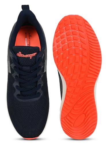 Image of Allen Cooper Training,Walking,Cricket,Gym,Sports Comfortable Running Shoes for Men(851|Grey|Navy Size-6,7,8,9,10)