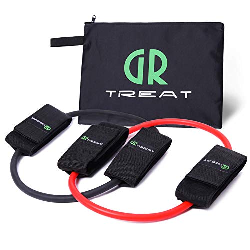 Tubos de Ejercicio de Gimnasio Bandas Elásticas - Bandas de Resistencia de Bucle de Tobillo Para Entrenamiento de Ejercicios Pliométricos Potencia Aceleración Activación y Fuerza Muscular (Conjunto)