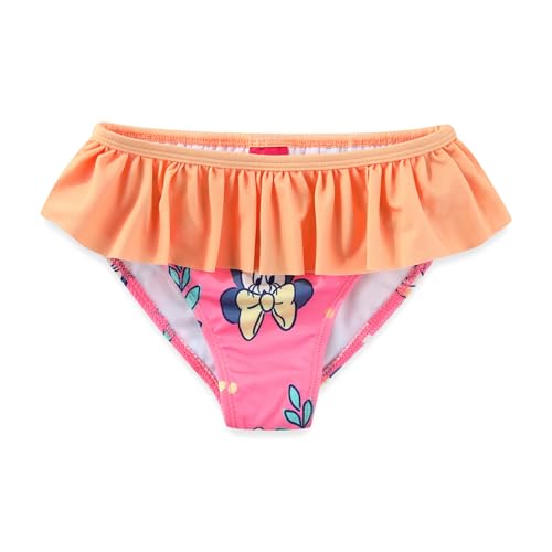 Image of Disney Minnie Mouse Girls UPF 50+ Long Sleeve Rash Guard and Bikini 2-Piece Swimsuit Set for Big Kids