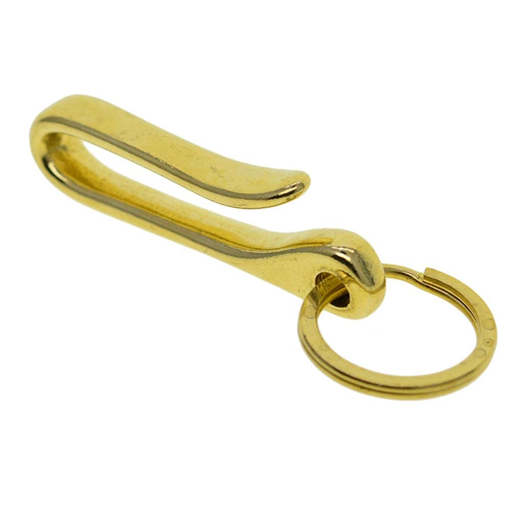 MUNSAR Heavy-Duty Solid Brass Key Ring Clasp Bolt Snap Trigger Hook for Bags 25mm