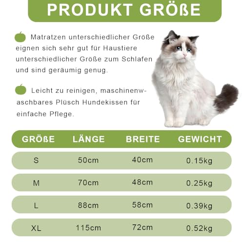 Voarge Self-Heating Cat Blankets, Blanket for Cats and Dogs Thermal Blanket, Silent, Self-Warming Winter Warmth Dog Mat - Image 4
