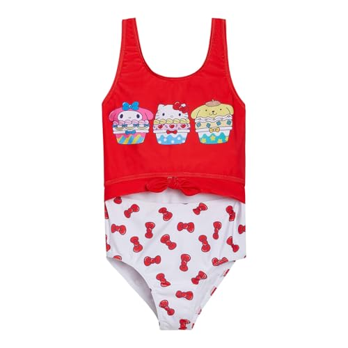 Image of Hello Kitty One Piece Bathing Suit UPF 50+ Newborn to Big Kid Sizes (0-6 Months - 14-16)