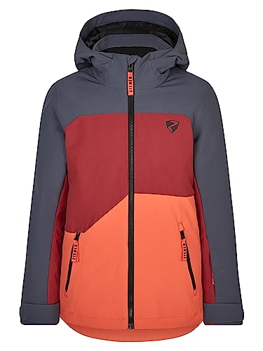 Ziener Jungen ANDERL Ski-Jacke, Winterjacke | wasserdicht, winddicht, warm, red cabin, 104
