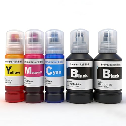 Aurotec 102 104 Compatible con Tinta Epson ET 2870 para Tinta Epson ET 1810