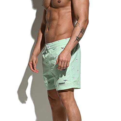 Men's Striped Vacation Board Shorts Quick Dry Sufing Swimwear4