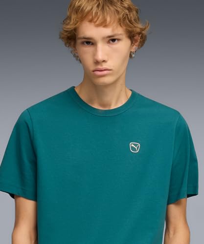 Image of Puma Men Cotton Solid Regular Fit Tees