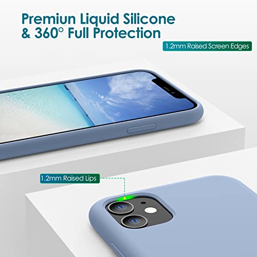 OitiYaa Silicone Case Compatible with iPhone 11 Case 6.1 Inch, Soft Ultra Slim Protective Shockproof Liquid Silicone Phone Case with Anti-Scratch Microfiber Lining,Sierra Blue OitiYaa Silicone Case Compatible with iPhone 11 Case 6.1 Inch, Soft Ultra Slim Protective Shockproof Liquid Silicone Phone Case with Anti-Scratch Microfiber Lining,Sierra Blue
