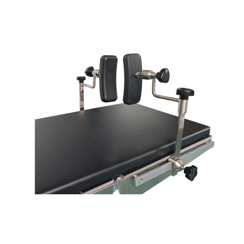 Medical Operating Table Waist Support Frame, Side-Lying Position Support, 180° Adjustable Angle, Set of 2