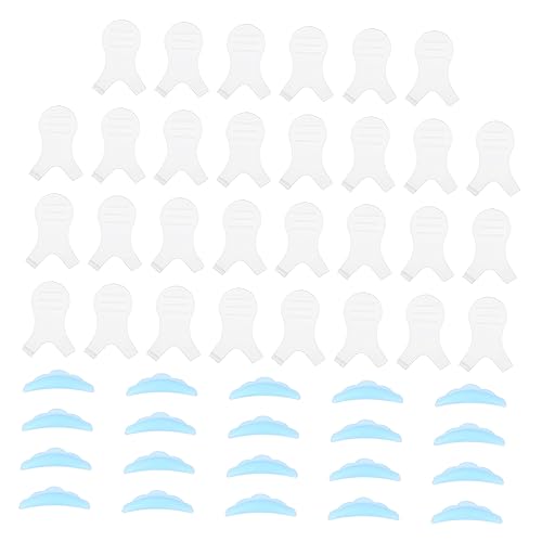 SHERCHPRY Lash Perm Kit 30pcs Lash Brush Separator Rods Pads False Patches for Home Salon