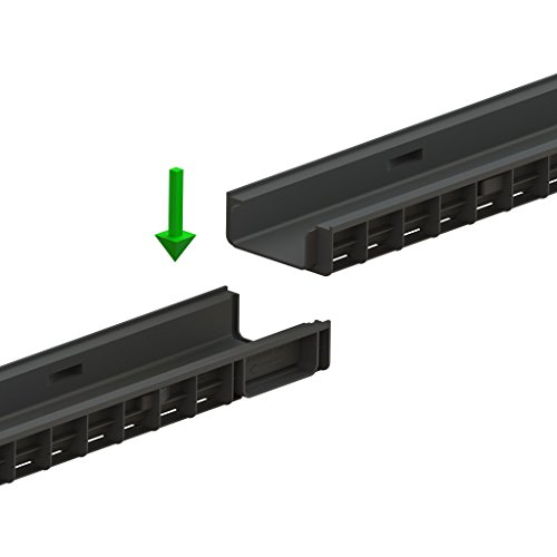 Vodaland - 4 Inch Trench Drain System With Steel Grate Package 2.2" Depth - Pc8050 #TOP4