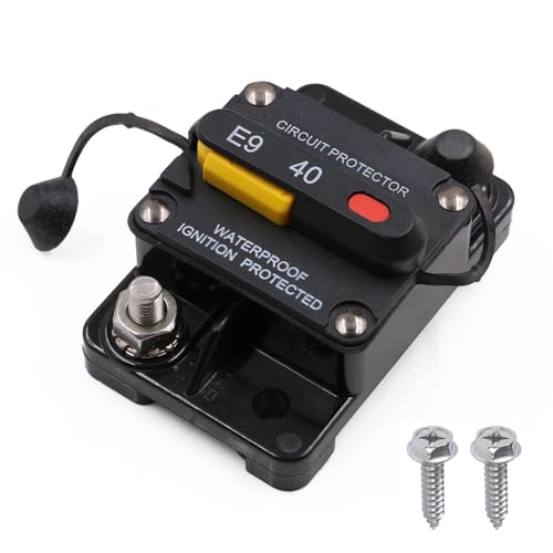 E9 1/4 Inch Studs 60amp Circuit Breaker w/Recessed Switch Button UL