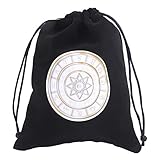 Ruining Würfelbeutel, Tarotbeutel, manueller Satinbeutel mit Kordelzug, zarte Geschenktüte für Tarotkarten, Schmuck, Gastgeschenke(6)