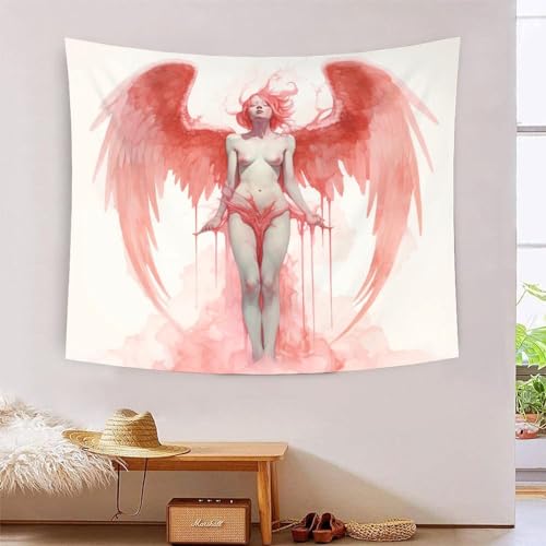 Tapisserie murale tissu Les anges 3D haut de gamme pour décoration de chambre