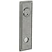 Baldwin R038452LPV Distressed Antique Nickel Individual 9.4" Height Square Rope Left Handed Privacy Rosette